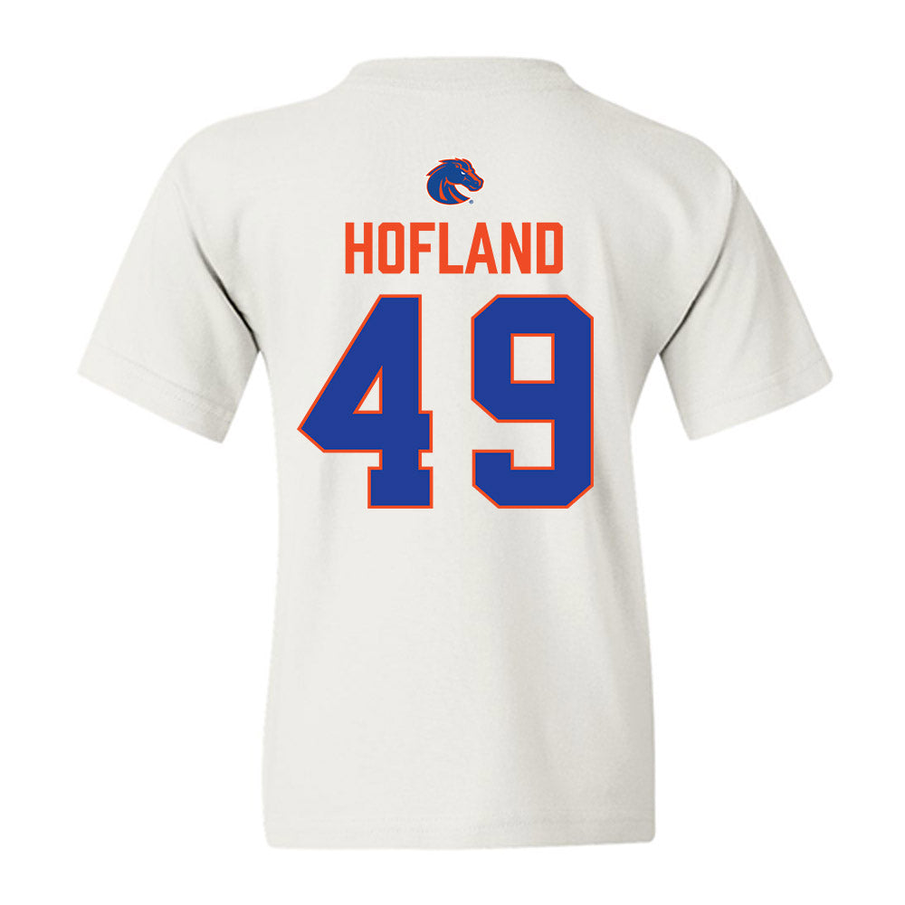 Boise State - NCAA Football : Beckham Hofland - 3-Peat Conference Champs Youth T-Shirt-1