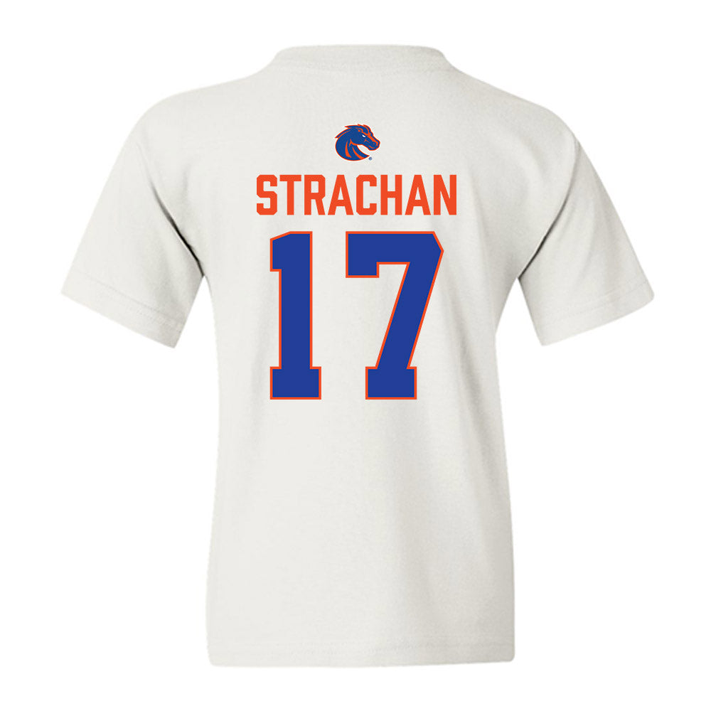Boise State - NCAA Football : Prince Strachan - 3-Peat Conference Champs Youth T-Shirt-1