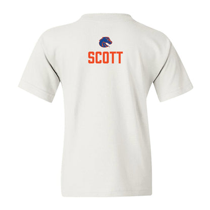 Boise State - NCAA Football : Bradan Scott - 3-Peat Conference Champs Youth T-Shirt-1