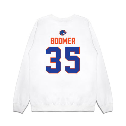 Boise State - NCAA Football : Colton Boomer - 3-Peat Conference Champs Premium Crewneck Sweatshirt-1