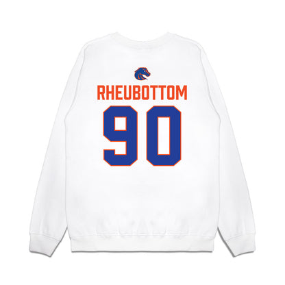 Boise State - NCAA Football : Drew Rheubottom - 3-Peat Conference Champs Premium Crewneck Sweatshirt-1