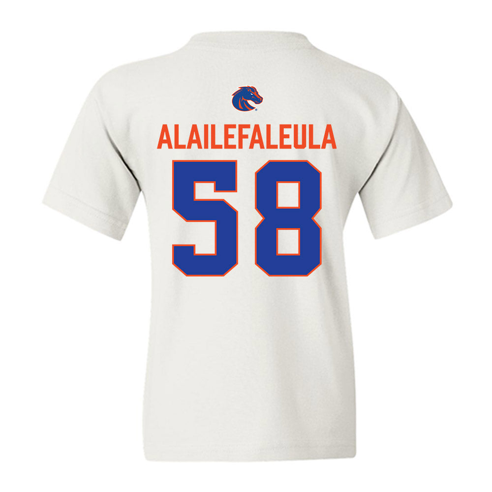 Boise State - NCAA Football : Deuce Alailefaleula - 3-Peat Conference Champs Youth T-Shirt-1