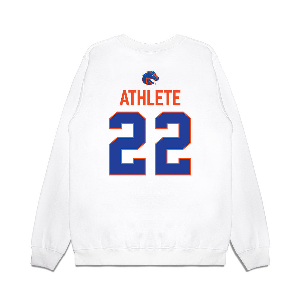 Boise State - NCAA Football : Test AR Athlete - 3-Peat Conference Champs Premium Crewneck Sweatshirt-1