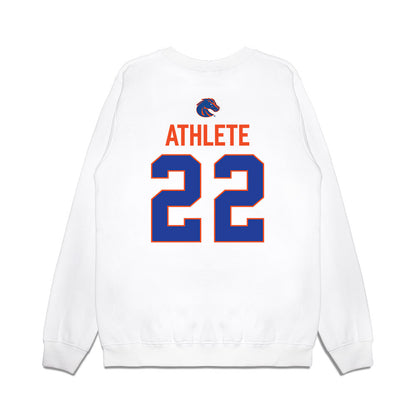 Boise State - NCAA Football : Test AR Athlete - 3-Peat Conference Champs Premium Crewneck Sweatshirt-1