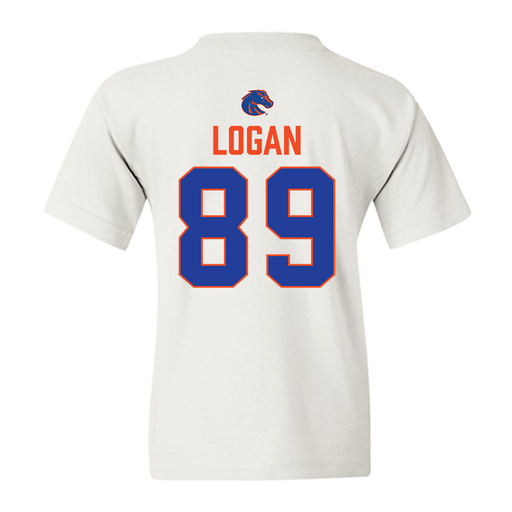 Boise State - NCAA Football : AJ Logan - 3-Peat Conference Champs Youth T-Shirt-1