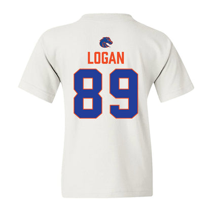 Boise State - NCAA Football : AJ Logan - 3-Peat Conference Champs Youth T-Shirt-1