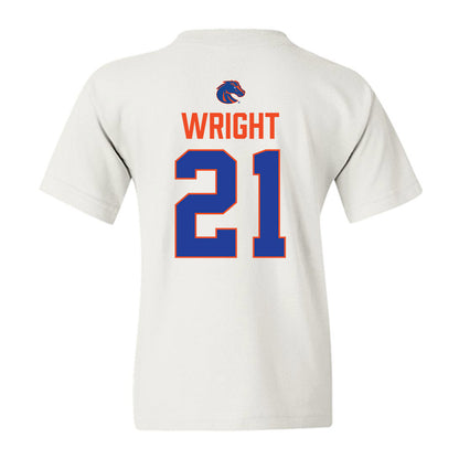 Boise State - NCAA Football : Akeem Wright - 3-Peat Conference Champs Youth T-Shirt-1