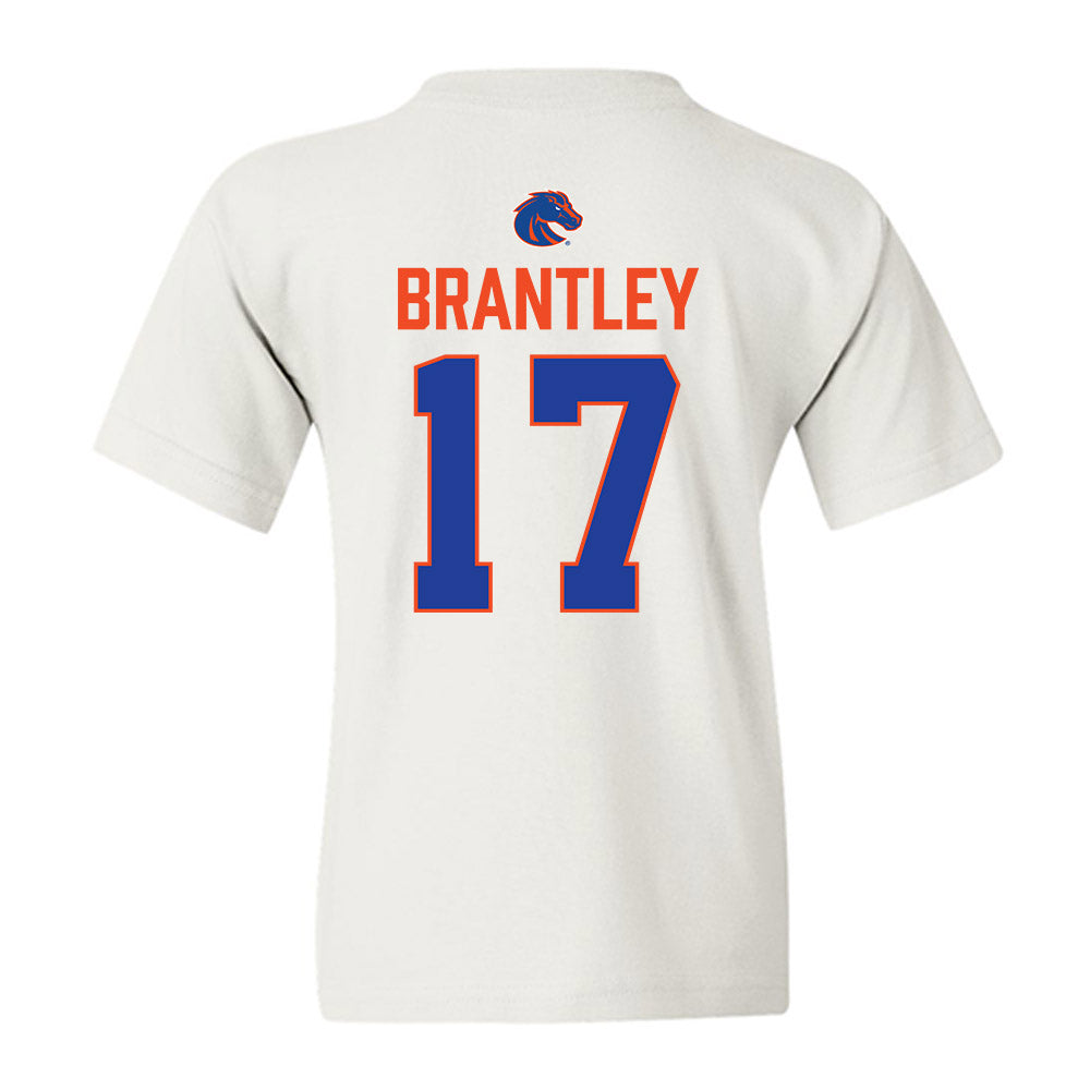 Boise State - NCAA Football : Logan Brantley - 3-Peat Conference Champs Youth T-Shirt-1