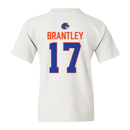 Boise State - NCAA Football : Logan Brantley - 3-Peat Conference Champs Youth T-Shirt-1