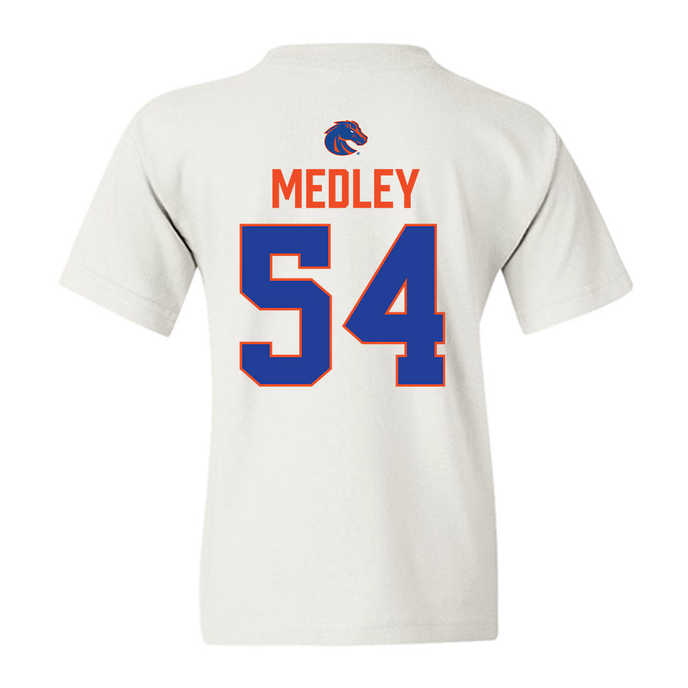 Boise State - NCAA Football : Adonte Medley - 3-Peat Conference Champs Youth T-Shirt-1