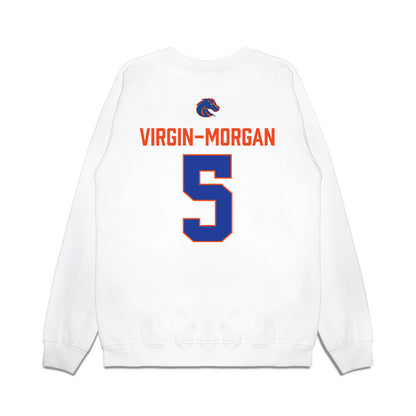 Boise State - NCAA Football : Jayden Virgin-Morgan - 3-Peat Conference Champs Premium Crewneck Sweatshirt-1