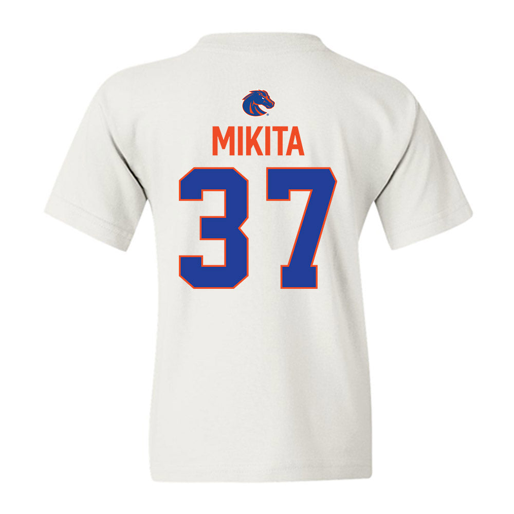 Boise State - NCAA Football : Ethan Mikita - 3-Peat Conference Champs Youth T-Shirt-1