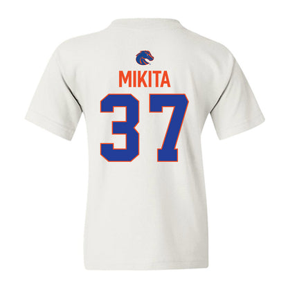 Boise State - NCAA Football : Ethan Mikita - 3-Peat Conference Champs Youth T-Shirt-1