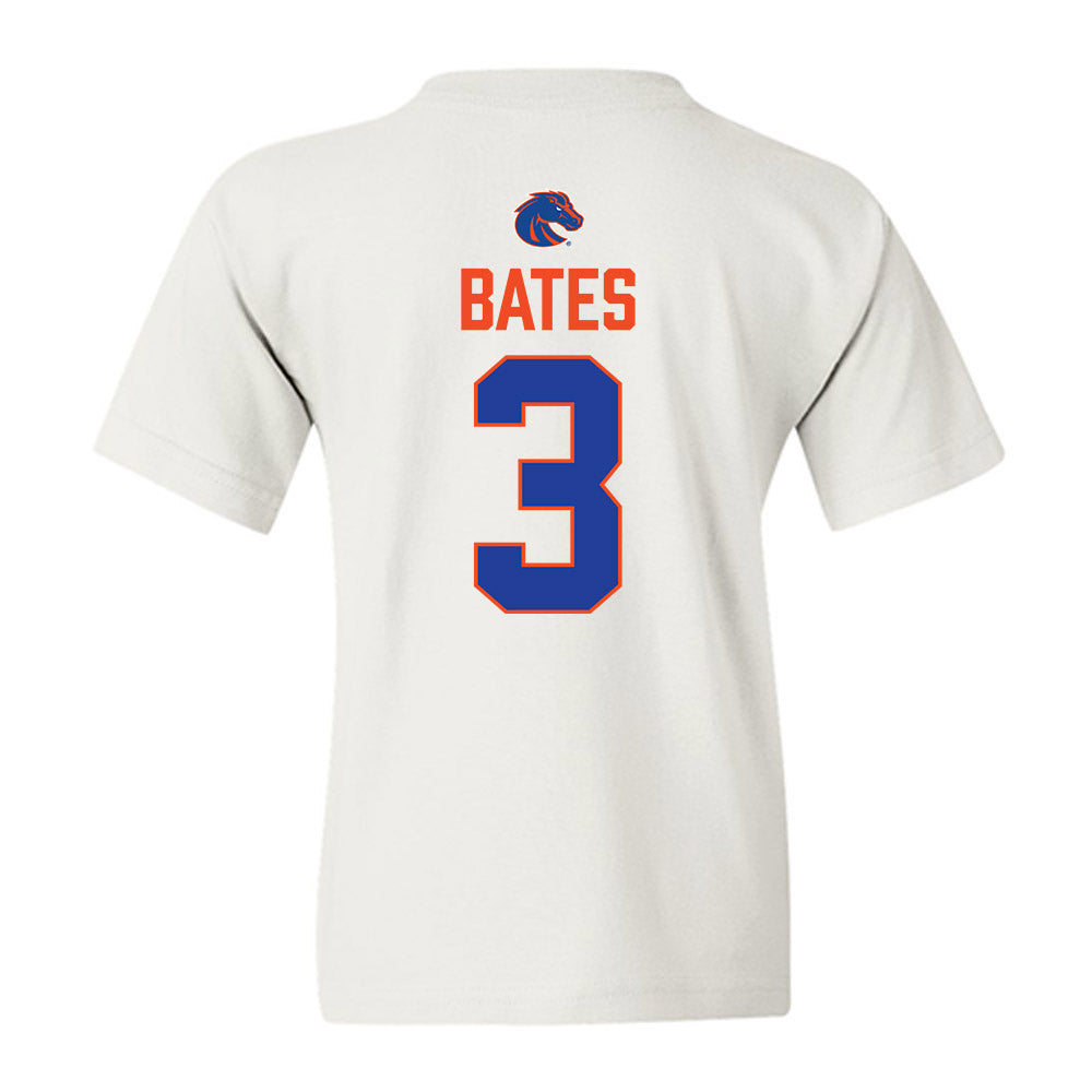 Boise State - NCAA Football : Cameron Bates - 3-Peat Conference Champs Youth T-Shirt-1
