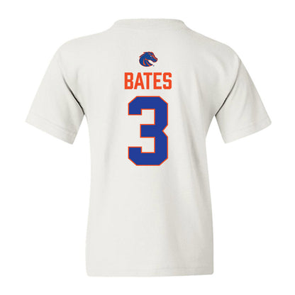 Boise State - NCAA Football : Cameron Bates - 3-Peat Conference Champs Youth T-Shirt-1