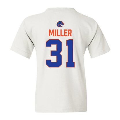 Boise State - NCAA Football : Cole Miller - 3-Peat Conference Champs Youth T-Shirt-1