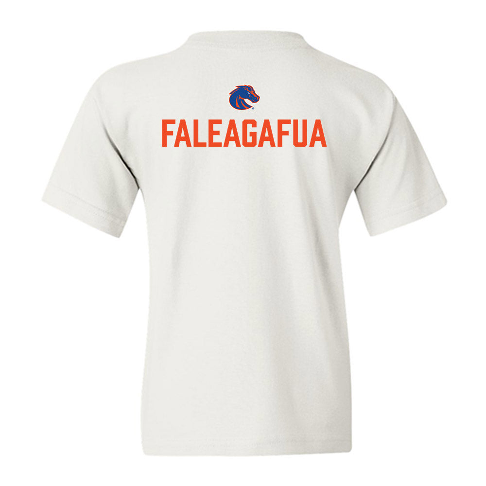 Boise State - NCAA Football : Sua Faleagafua - 3-Peat Conference Champs Youth T-Shirt-1