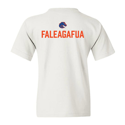 Boise State - NCAA Football : Sua Faleagafua - 3-Peat Conference Champs Youth T-Shirt-1
