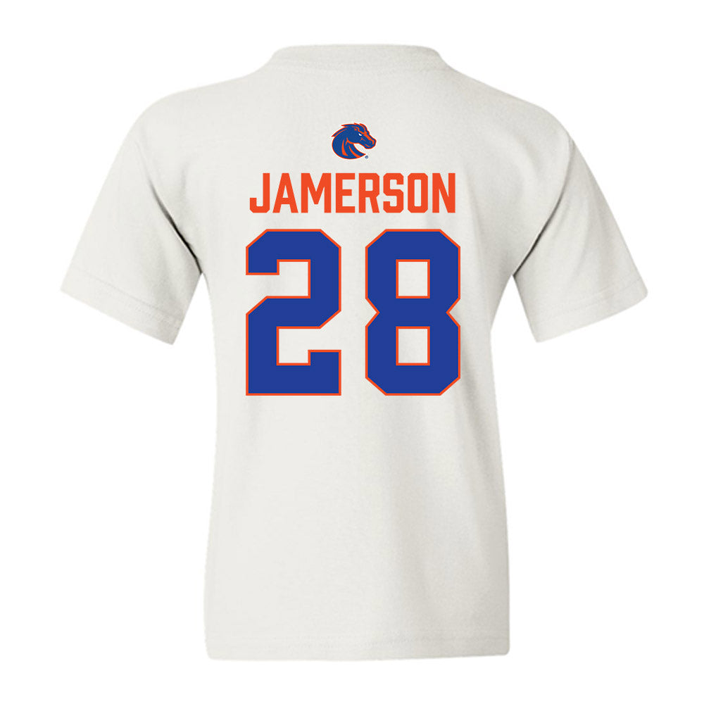 Boise State - NCAA Football : Cam Jamerson - 3-Peat Conference Champs Youth T-Shirt-1