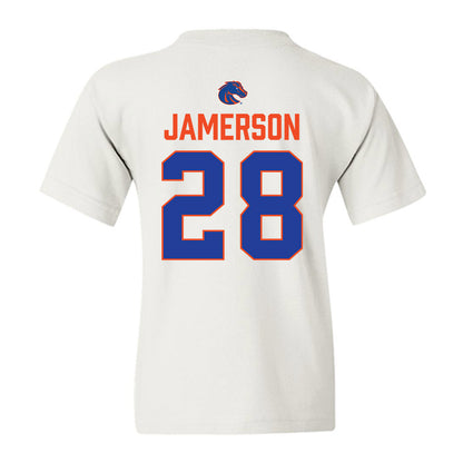 Boise State - NCAA Football : Cam Jamerson - 3-Peat Conference Champs Youth T-Shirt-1