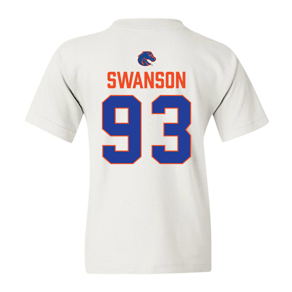 Boise State - NCAA Football : Ryder Swanson - 3-Peat Conference Champs Youth T-Shirt-1