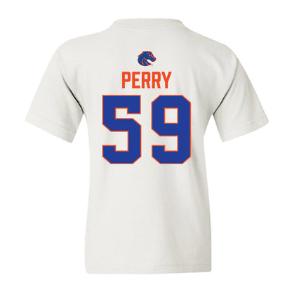 Boise State - NCAA Football : Jameson Perry - 3-Peat Conference Champs Youth T-Shirt-1
