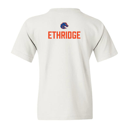 Boise State - NCAA Football : Tyler Ethridge - 3-Peat Conference Champs Youth T-Shirt-1
