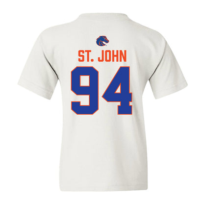 Boise State - NCAA Football : Paz St. John - 3-Peat Conference Champs Youth T-Shirt-1