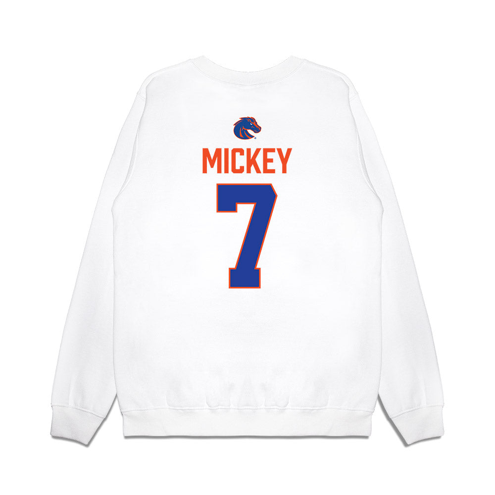 Boise State - NCAA Football : Jaden Mickey - 3-Peat Conference Champs Premium Crewneck Sweatshirt-1