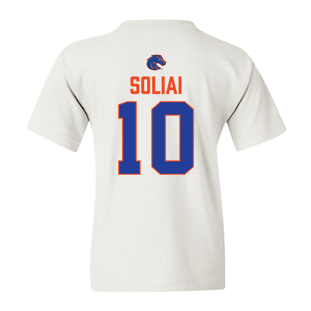 Boise State - NCAA Football : Madden Soliai - 3-Peat Conference Champs Youth T-Shirt-1