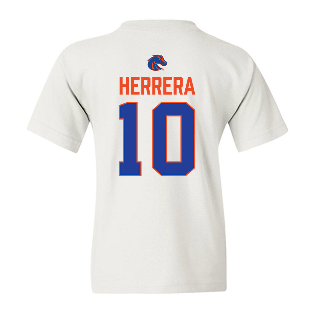 Boise State - NCAA Football : Cash Herrera - 3-Peat Conference Champs Youth T-Shirt-1