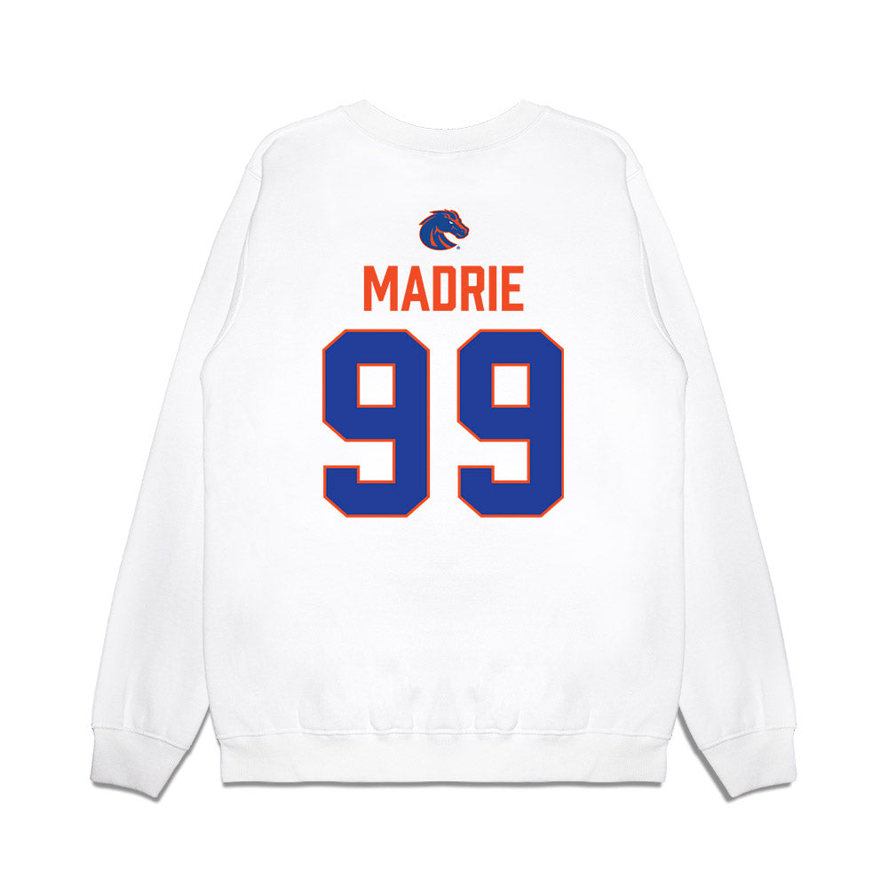 Boise State - NCAA Football : Michael Madrie - 3-Peat Conference Champs Premium Crewneck Sweatshirt-1
