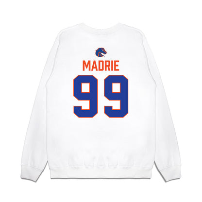 Boise State - NCAA Football : Michael Madrie - 3-Peat Conference Champs Premium Crewneck Sweatshirt-1