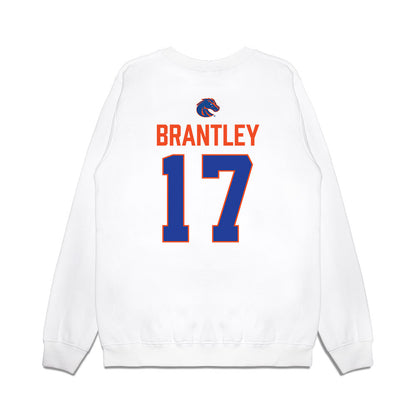 Boise State - NCAA Football : Logan Brantley - 3-Peat Conference Champs Premium Crewneck Sweatshirt-1
