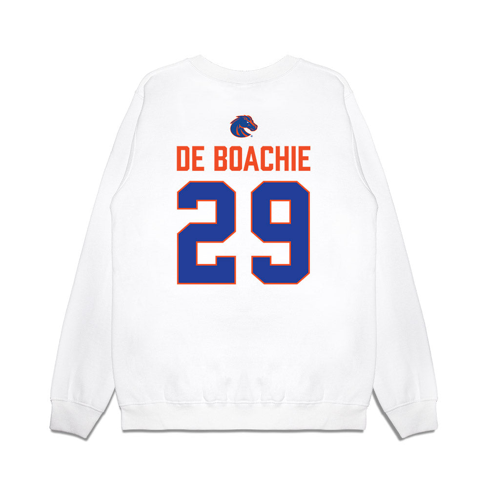 Boise State - NCAA Football : Arthur de Boachie - 3-Peat Conference Champs Premium Crewneck Sweatshirt-1