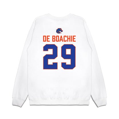 Boise State - NCAA Football : Arthur de Boachie - 3-Peat Conference Champs Premium Crewneck Sweatshirt-1