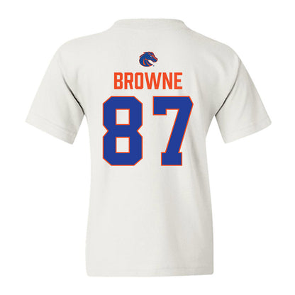 Boise State - NCAA Football : Keawe Browne - 3-Peat Conference Champs Youth T-Shirt-1