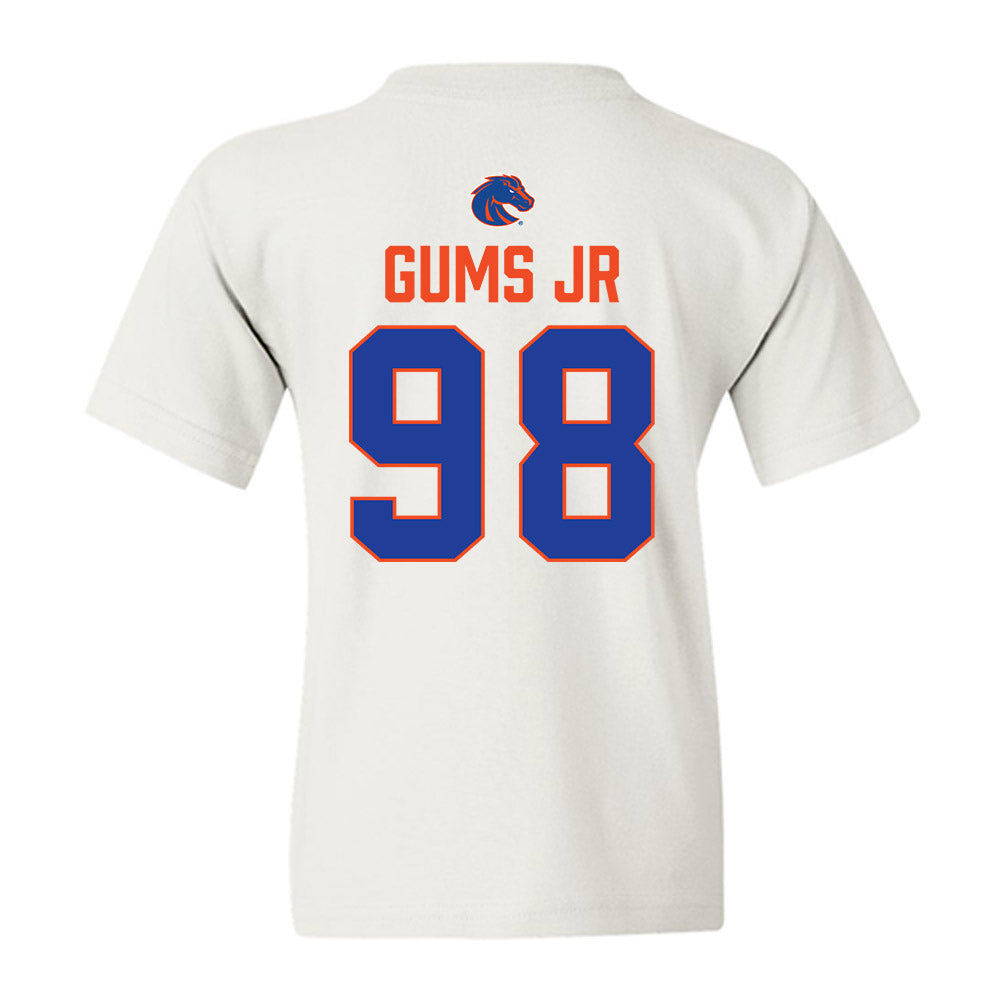 Boise State - NCAA Football : Herbert Gums Jr - 3-Peat Conference Champs Youth T-Shirt-1
