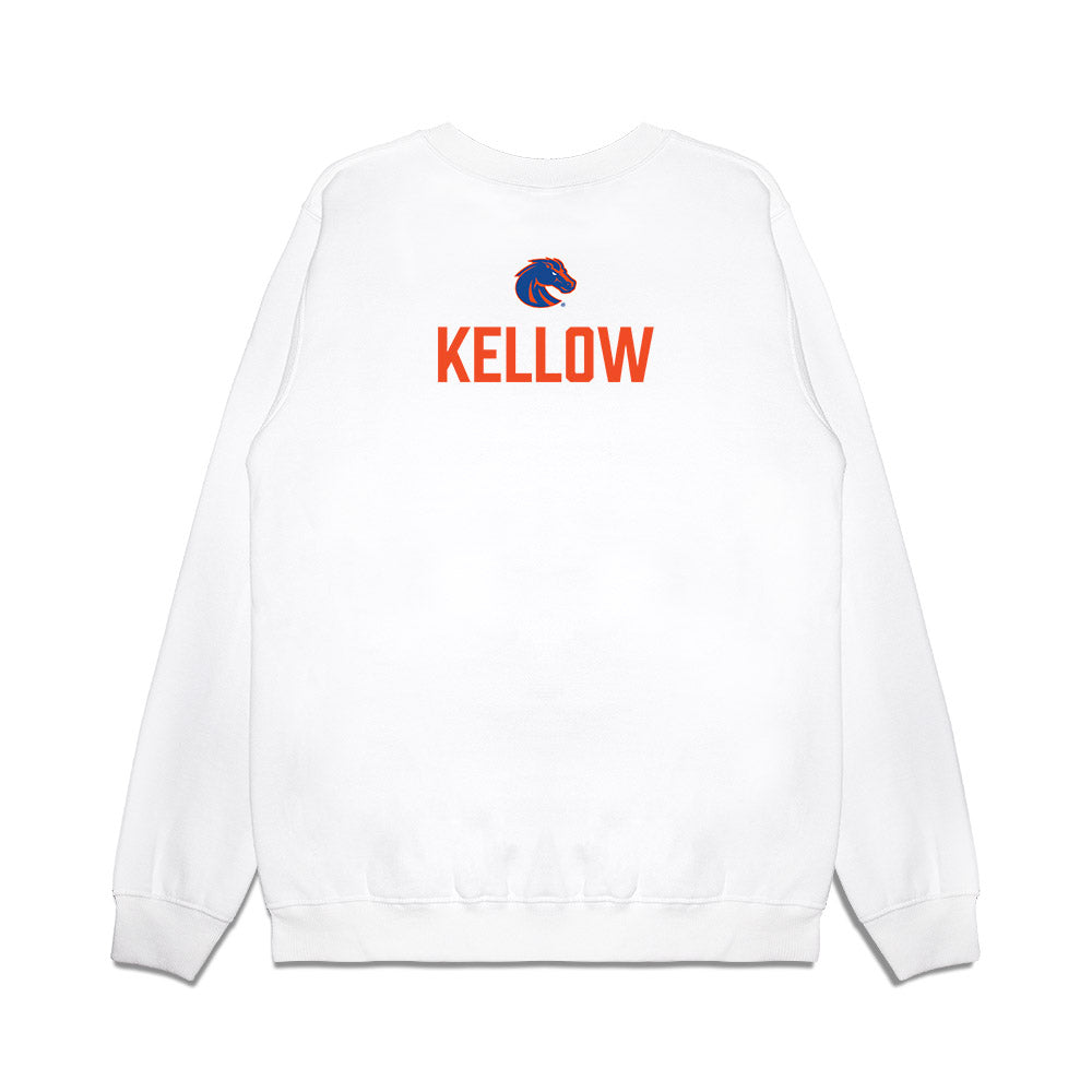 Boise State - NCAA Football : Caden Kellow - 3-Peat Conference Champs Premium Crewneck Sweatshirt-1