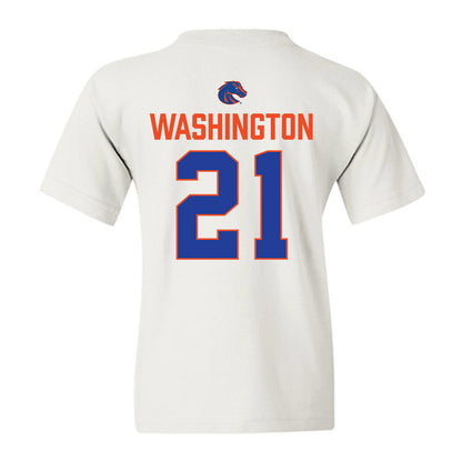 Boise State - NCAA Football : Zion Washington - 3-Peat Conference Champs Youth T-Shirt-1