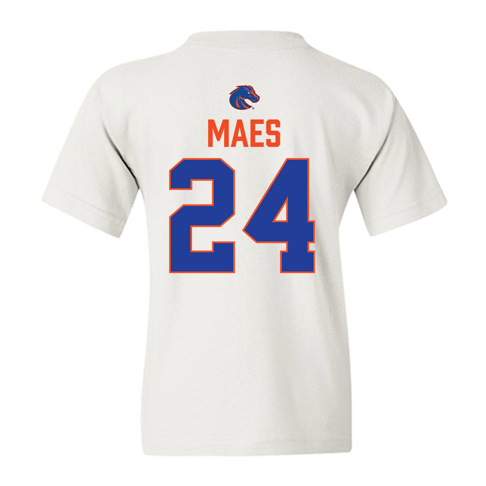 Boise State - NCAA Football : AJ Maes - 3-Peat Conference Champs Youth T-Shirt-1
