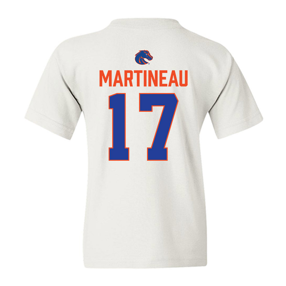 Boise State - NCAA Football : Clay Martineau - 3-Peat Conference Champs Youth T-Shirt-1