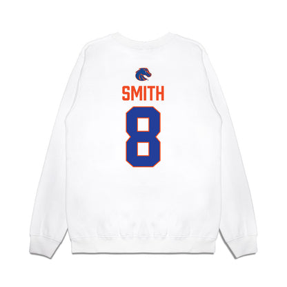 Boise State - NCAA Football : Sherrod Smith - 3-Peat Conference Champs Premium Crewneck Sweatshirt-1