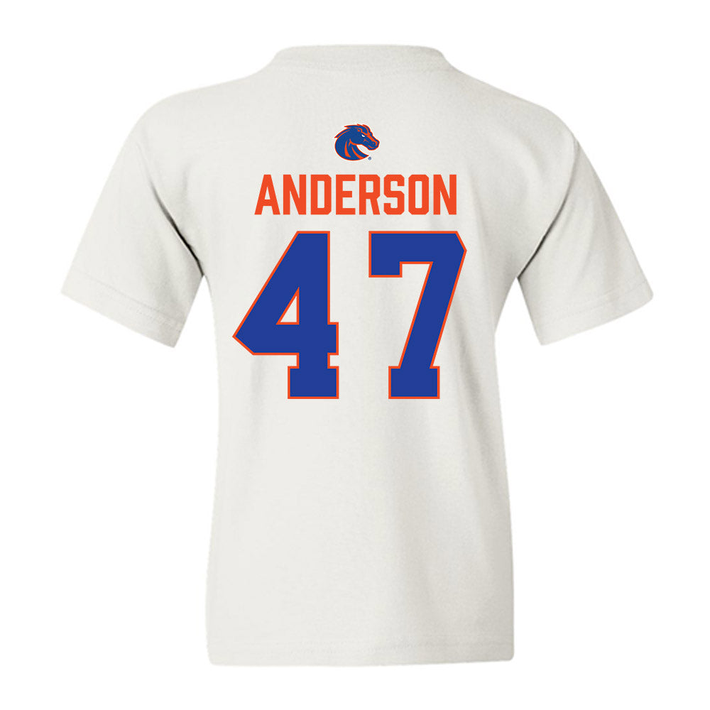 Boise State - NCAA Football : Kaden Anderson - 3-Peat Conference Champs Youth T-Shirt-1