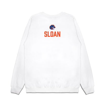Boise State - NCAA Football : Mariyon Sloan - 3-Peat Conference Champs Premium Crewneck Sweatshirt-1