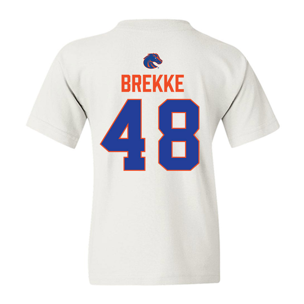 Boise State - NCAA Football : Ryan Brekke - 3-Peat Conference Champs Youth T-Shirt-1