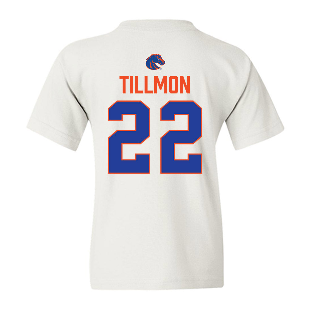 Boise State - NCAA Football : Roman Tillmon - 3-Peat Conference Champs Youth T-Shirt-1