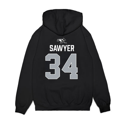 Providence - NCAA Men's Ice Hockey : Logan Sawyer - Vintage Shersey Premium Hooded Sweatshirt-1