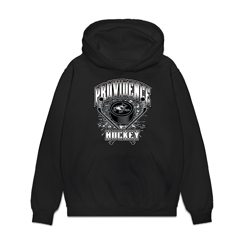 Providence - NCAA Men's Ice Hockey : Clint Levens - Vintage Shersey Premium Hooded Sweatshirt-0