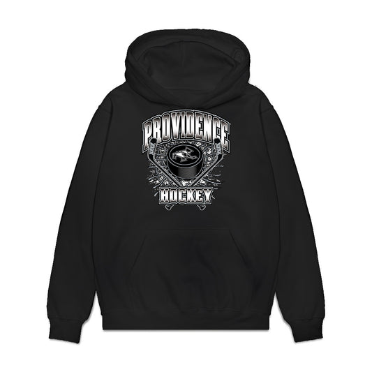 Providence - NCAA Men's Ice Hockey : John Mustard - Vintage Shersey Premium Hooded Sweatshirt-0
